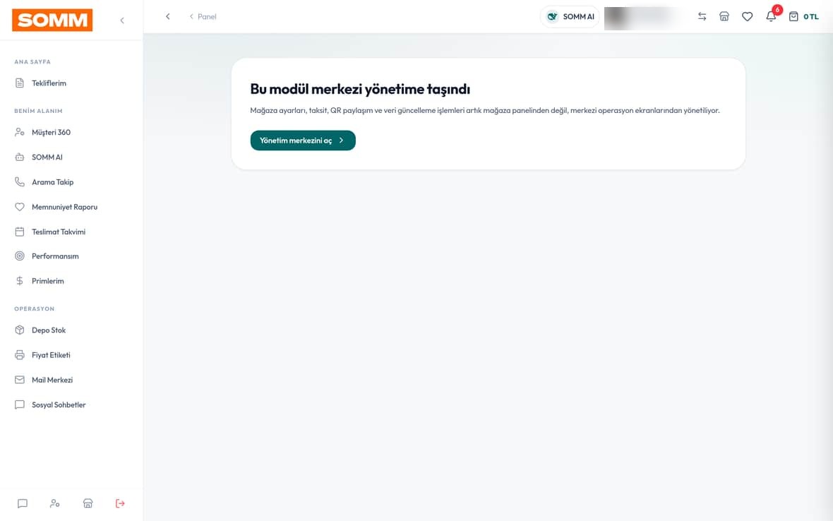 Teklif Editörü SOMM ürün ekranı